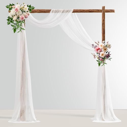 MEKOTRIN Hochzeitsbogen Drapierstoff, 28'' X 20ft Hochzeits Tüll Hintergrund Vorhang, Transparenter Hintergrund mit Schimmer für Bankette, Heimdekoration, Empfang, Deckenvorhänge, Bühne(1 Stück,Weiß) MEKOTRIN Hochzeitsbogen Drapierstoff, 28'' X 20ft Hochzeits Tüll Hintergrund Vorhang, Transparenter Hintergrund mit Schimmer für Bankette, Heimdekoration, Empfang, Deckenvorhänge, Bühne(1 Stück,Weiß) von MEKOTRIN