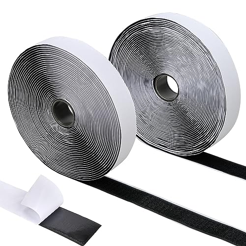 Klettband aus Nylon, strapazierfähig, ineinandergreifendes Klebeband mit Klebstoff, für Schule, Zuhause, Outdoor, 9 m x 2,5 cm Klettband aus Nylon, strapazierfähig, ineinandergreifendes Klebeband mit Klebstoff, für Schule, Zuhause, Outdoor, 9 m x 2,5 cm von MELORDY