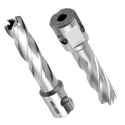 MELVER HSS-Kernbohrer, Weldonschaft 19 mm [3/4"] | NITTO [3/4"] Schnitttiefe 55 mm (FI 17 mm) von MELVER