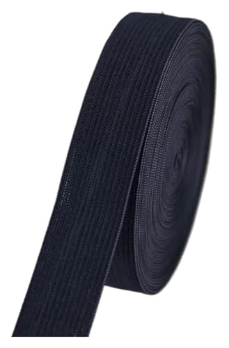 1/2/5 Meter farbiges Gummiband, hochelastisches Gummiband, Nähhandwerk for Heimspitzendekoration, Kleidungszubehör, elastisch for Nähen(Deep Blue,5meters) von MEMEM