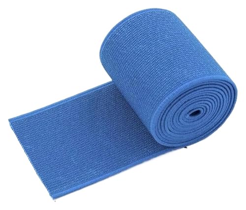 2/5 Meter 5 cm buntes elastisches Band breites Gurtband for Kleidung Gürtelband Unterwäsche Hosenbund DIY Nähmaterial Zubehör elastisch for Nähen(Blue,50mm5Meters) von MEMEM