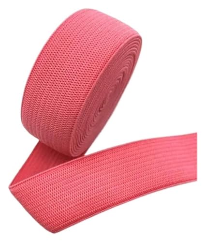2 cm elastische Bänder, Dickes, schlicht gewebtes Nylon-Elastikband, DIY-Bekleidung, Nähen, Spitzenbesatz, Taillenbänder, Kleidungszubehör, 1–2 Meter, elastisch for Nähen(Red2,1 METER-20MM) von MEMEM