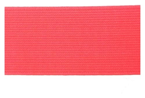 2 m, 20/25/30/40/50 mm, Gummiband, for Umklappen, elastisches Band for Unterwäsche, Hosen, BHs, Gummikleidung, verstellbar, weicher Hosenbund, elastisches Gummiband for Nähen(Fluorescent Red,40mm) von MEMEM