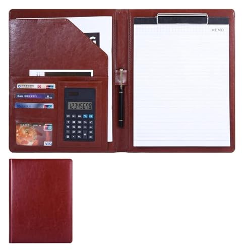 Konferenz-Portfolio-Ordner, Brieftaschen, A4-Hülle, Dokumenten-Organizer, praktische Taschen, Kartenfächer, Notizblock aus Recyclingpapier, Konferenz-Auftragnehmer, Executive(Blue) von MEMEM