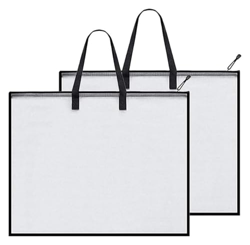 Kunstportfolio-Taschen, 2 Stück, große wasserdichte Poster-Aufbewahrungstasche, Aufbewahrungstasche for Kunststudenten for Zeichenbretter, Leinwände, Farben und Bleistifte von MEMEM
