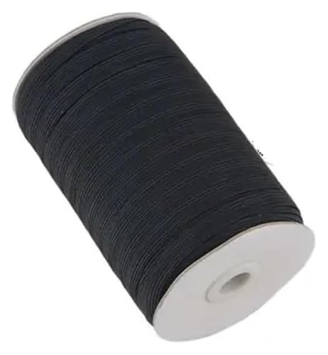 MEMEM 10 Yards schwarz/weißes Nähgummiband, Spandex, 3 mm ~ 50 mm, for Kleidung, Kleidungsstücke, Hosen, Gürtel, Nähen, DIY-Zubehör, elastisch for Nähen(Black,10 YARDS-10MM) von MEMEM