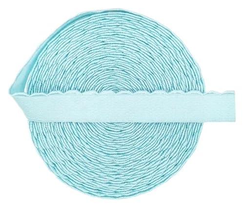MEMEM 2/5/10 Yards 10 mm/13 mm BH-Träger-Gummiband, Nylon-Schulterband, Unterwäsche, Dessous, DIY-Nähbesatz, elastisch for Nähen(Blue,10 YARDS-10MM) von MEMEM