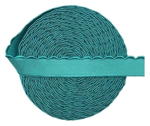 MEMEM 2/5/10 Yards 10 mm/13 mm BH-Träger-Gummiband, Nylon-Schulterband, Unterwäsche, Dessous, DIY-Nähbesatz, elastisch for Nähen(Deep Lake,10 YARDS-13MM) von MEMEM