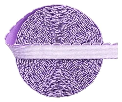 MEMEM 2/5/10 Yards 10 mm/13 mm BH-Träger-Gummiband, Nylon-Schulterband, Unterwäsche, Dessous, DIY-Nähbesatz, elastisch for Nähen(Flower,2 YARDS-10MM) von MEMEM