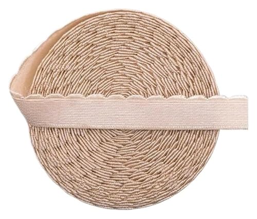 MEMEM 2/5/10 Yards 10 mm/13 mm BH-Träger-Gummiband, Nylon-Schulterband, Unterwäsche, Dessous, DIY-Nähbesatz, elastisch for Nähen(Nude,10 YARDS-10MM) von MEMEM