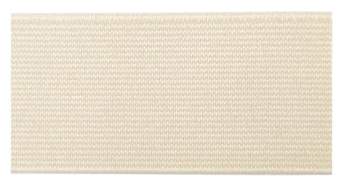 MEMEM 2 m, 20/25/30/40/50 mm, Gummiband, for Umklappen, elastisches Band for Unterwäsche, Hosen, BHS, Gummikleidung, verstellbar, weicher Hosenbund, elastisches Gummiband for Nähen(Beige,30mm) von MEMEM