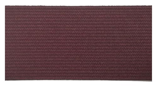 MEMEM 2 m, 20/25/30/40/50 mm, Gummiband, for Umklappen, elastisches Band for Unterwäsche, Hosen, BHS, Gummikleidung, verstellbar, weicher Hosenbund, elastisches Gummiband for Nähen(Brown,30mm) von MEMEM