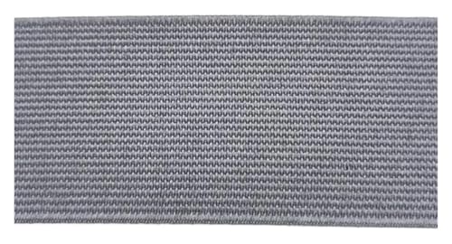 MEMEM 2 m, 20/25/30/40/50 mm, Gummiband, for Umklappen, elastisches Band for Unterwäsche, Hosen, BHS, Gummikleidung, verstellbar, weicher Hosenbund, elastisches Gummiband for Nähen(Gray,40mm) von MEMEM