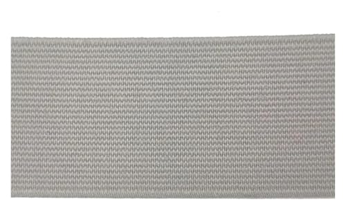 MEMEM 2 m, 20/25/30/40/50 mm, Gummiband, for Umklappen, elastisches Band for Unterwäsche, Hosen, BHS, Gummikleidung, verstellbar, weicher Hosenbund, elastisches Gummiband for Nähen(Light Grey,40mm) von MEMEM