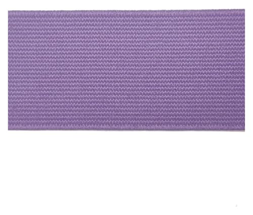 MEMEM 2 m, 20/25/30/40/50 mm, Gummiband, for Umklappen, elastisches Band for Unterwäsche, Hosen, BHS, Gummikleidung, verstellbar, weicher Hosenbund, elastisches Gummiband for Nähen(Purple,50mm) von MEMEM