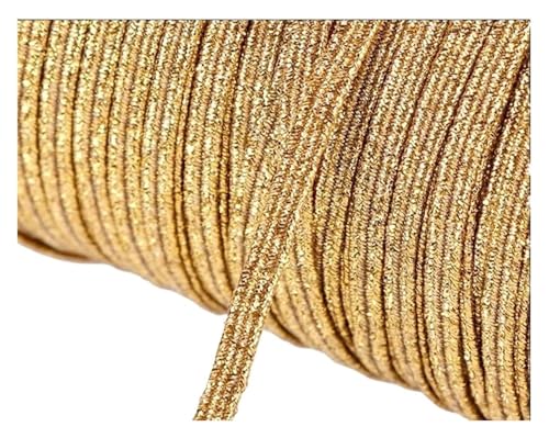 MEMEM 200–100 Yards 6 mm Bunte, hochelastische Gummibänder, breite elastische Schnur for Basteln, elastisches Seilband, Spitzenbesatz, Nähen, DIY-Gummiband for Nähen(G,6mm 200yards) von MEMEM