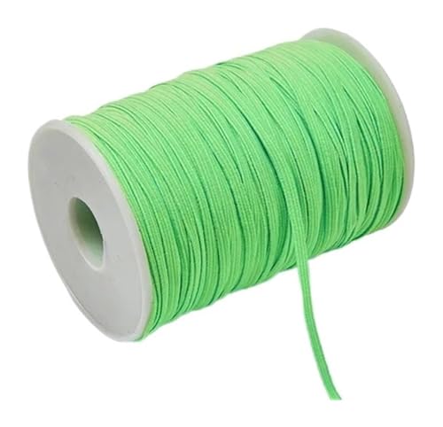 MEMEM 3 mm 6 mm buntes Gummiband for Nähen, elastisches Band, elastisches Spandexband, Besatz, Nähstoff, DIY-Kleidungszubehör, elastisch for Nähen(Bright Green,6mm 100yards) von MEMEM
