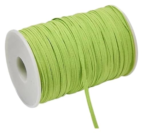 MEMEM 3 mm 6 mm buntes Gummiband for Nähen, elastisches Band, elastisches Spandexband, Besatz, Nähstoff, DIY-Kleidungszubehör, elastisch for Nähen(Deep Green,3mm 30yards) von MEMEM