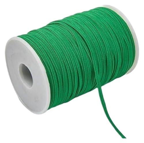 MEMEM 3 mm 6 mm buntes Gummiband for Nähen, elastisches Band, elastisches Spandexband, Besatz, Nähstoff, DIY-Kleidungszubehör, elastisch for Nähen(Green,6mm 30yards) von MEMEM