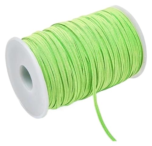MEMEM 3 mm 6 mm buntes Gummiband for Nähen, elastisches Band, elastisches Spandexband, Besatz, Nähstoff, DIY-Kleidungszubehör, elastisch for Nähen(Green2,3mm 30yards) von MEMEM