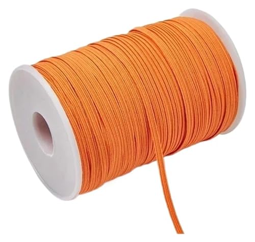 MEMEM 3 mm 6 mm buntes Gummiband for Nähen, elastisches Band, elastisches Spandexband, Besatz, Nähstoff, DIY-Kleidungszubehör, elastisch for Nähen(Orange,6mm 30yards) von MEMEM