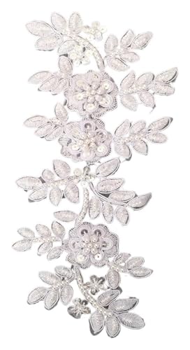 MEMEM 3D-Stickerei-Spitzen-Applikation, 3D-Blumen-Stickerei-Kleid-Applikation, Perlen-Nähbesatz, DIY-Spitzen-Ausschnitt-Zubehör MEMEM 3D-Stickerei-Spitzen-Applikation, 3D-Blumen-Stickerei-Kleid-Applikation, Perlen-Nähbesatz, DIY-Spitzen-Ausschnitt-Zubehör von MEMEM