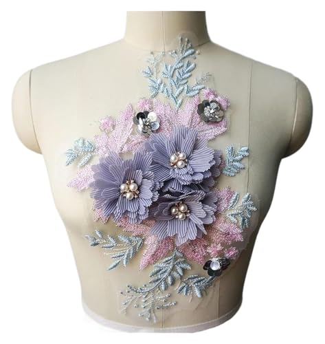 MEMEM 3D-Stickerei-Spitzen-Applikationen, 3D-Blumen, Perlen, Strass-Spitzenstoff, bestickte Applikationen for Hochzeitskleider MEMEM 3D-Stickerei-Spitzen-Applikationen, 3D-Blumen, Perlen, Strass-Spitzenstoff, bestickte Applikationen for Hochzeitskleider von MEMEM