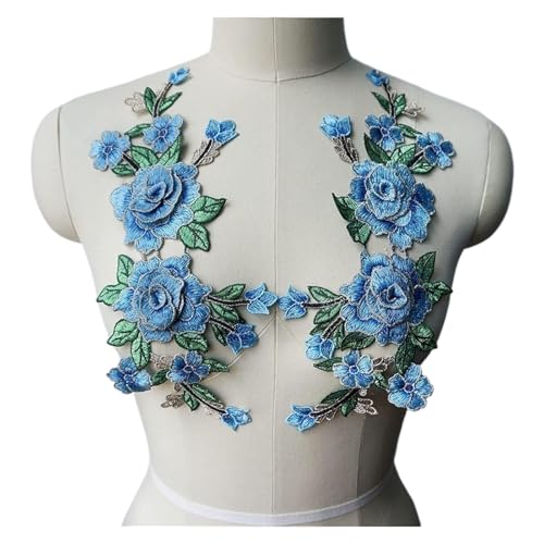 MEMEM 3D-Stickerei-Spitzen-Applikationen, 3D-Blumen-Stickerei-Applikationen for Kleider, Spitzenstoffbesatz, Kragen-Nähflicken MEMEM 3D-Stickerei-Spitzen-Applikationen, 3D-Blumen-Stickerei-Applikationen for Kleider, Spitzenstoffbesatz, Kragen-Nähflicken von MEMEM