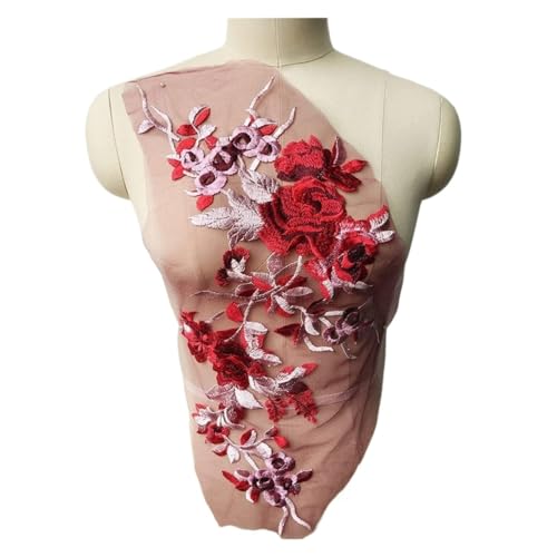 MEMEM 3D-Stickerei-Spitzen-Applikationen, graue bestickte Blumen-Spitzenstoff-Applikationen, Kragen-Netz-Nähflicken MEMEM 3D-Stickerei-Spitzen-Applikationen, graue bestickte Blumen-Spitzenstoff-Applikationen, Kragen-Netz-Nähflicken von MEMEM