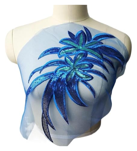 MEMEM 3D-Stickerei-Spitzenapplikationen, Pailletten-Blumenblätter-Spitzenstoff, bestickte Applikationen for Hochzeitskleider MEMEM 3D-Stickerei-Spitzenapplikationen, Pailletten-Blumenblätter-Spitzenstoff, bestickte Applikationen for Hochzeitskleider von MEMEM