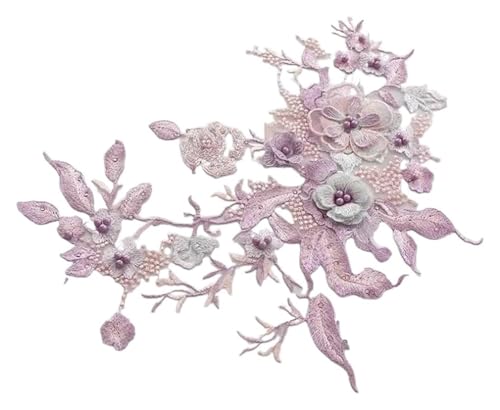MEMEM 3D-Stickerei-Spitzenapplikationen, Stickerei-Spitzenapplikationen, Spitzenausschnitt for Nähzubehör, Kleidungsstück-Basteldekoration MEMEM 3D-Stickerei-Spitzenapplikationen, Stickerei-Spitzenapplikationen, Spitzenausschnitt for Nähzubehör, Kleidungsstück-Basteldekoration von MEMEM