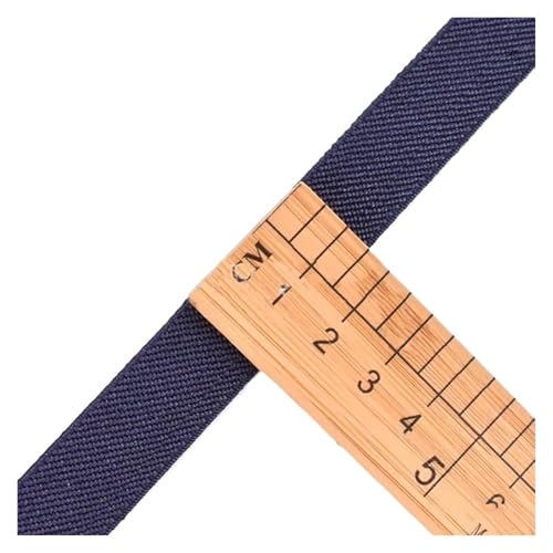 MEMEM 5/10M 15mm Nylon Gummiband Gummiband Gurtband DIY Unterwäsche Hosen Stretch Gürtel Spandex Bänder Nähzubehör Elastisch for Nähen(Dark Blue,10METERS) von MEMEM