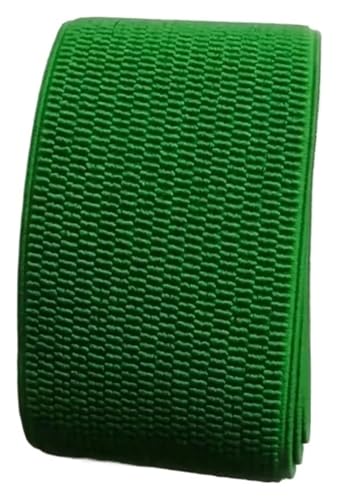MEMEM 6 cm breites Hosenrockgürtel-Farbgummiband Twill-Elastikband Latex-Elastikband Gummiband Elastisch for Nähen(Grass Green) von MEMEM