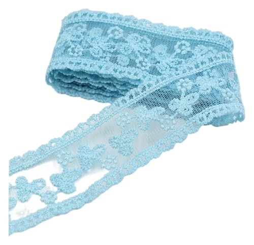 MEMEM Vintage-Spitzenband, 30 Yards Stickerei-Spitzenbesätze, exquisites Nähband, Gurtband, DIY-Besätze(Blue) von MEMEM