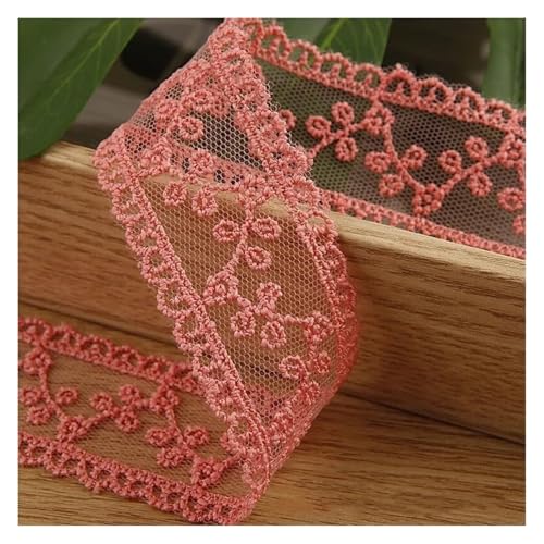 MEMEM Vintage-Spitzenband, 30 Yards Stickerei-Spitzenbesätze, exquisites Nähband, Gurtband, DIY-Besätze(Red) von MEMEM