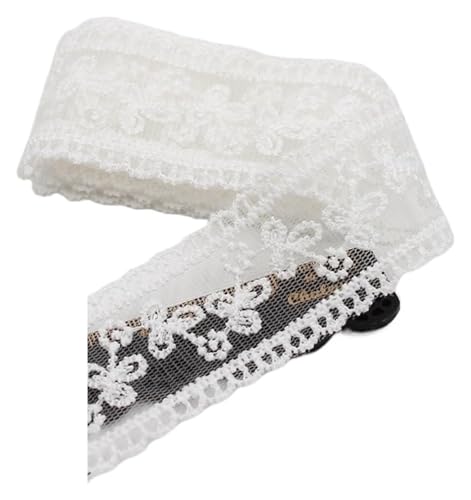 MEMEM Vintage-Spitzenband, 30 Yards Stickerei-Spitzenbesätze, exquisites Nähband, Gurtband, DIY-Besätze(White) von MEMEM