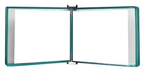 Wandmontiertes Poster-Flipbook-Display, A4-Büroordner-Display, Aktenhalter, Grün, Größe 13 x 9 x 2,3 Zoll(Green) von MEMEM