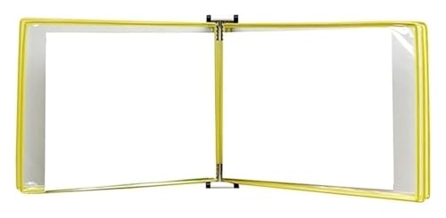Wandmontiertes Poster-Flipbook-Display, A4-Büroordner-Display, Aktenhalter, Grün, Größe 13 x 9 x 2,3 Zoll(Yellow) von MEMEM