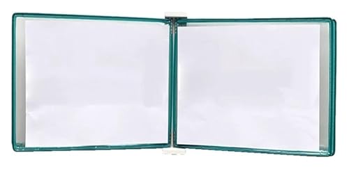Wandmontiertes Poster-Flipbook-Display, Datei-A3-Display-Wandordner, A3 [16,53 Zoll × 11,69 Zoll] 10 Taschen(Green) von MEMEM