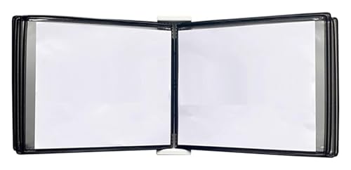 Wandmontiertes Poster-Flipbook-Display, Datei-A3-Display-Wandordner -, A3 [16,53 Zoll × 11,69 Zoll] 20 Taschen(Black) von MEMEM