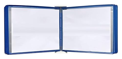 Wandmontiertes Poster-Flipbook-Display, Datei-A3-Display-Wandordner -, A3 [16,53 Zoll × 11,69 Zoll] 20 Taschen(Blu) von MEMEM