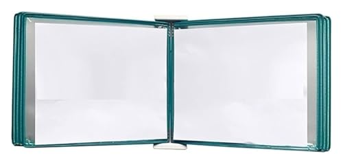 Wandmontiertes Poster-Flipbook-Display, Datei-A3-Display-Wandordner -, A3 [16,53 Zoll × 11,69 Zoll] 20 Taschen(Green) von MEMEM