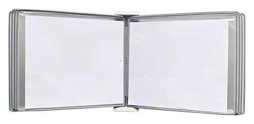 Wandmontiertes Poster-Flipbook-Display, Datei-A3-Display-Wandordner -, A3 [16,53 Zoll × 11,69 Zoll] 20 Taschen(Gris) von MEMEM
