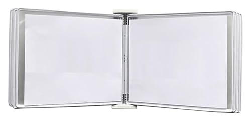 Wandmontiertes Poster-Flipbook-Display, Datei-A3-Display-Wandordner -, A3 [16,53 Zoll × 11,69 Zoll] 20 Taschen(Wit) von MEMEM