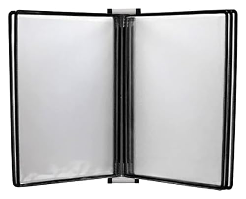 Wandmontiertes Poster-Flipbook-Display, Datei-A4-Display-Wandordner -, A4 [8,26 Zoll × 11,69 Zoll] 10 Taschen(Black) von MEMEM