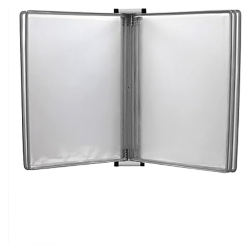 Wandmontiertes Poster-Flipbook-Display, Datei-A4-Display-Wandordner -, A4 [8,26 Zoll × 11,69 Zoll] 10 Taschen(Gris) von MEMEM