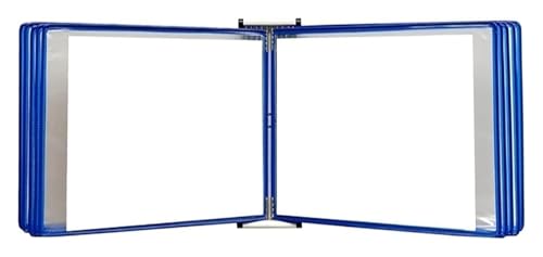 Wandmontiertes Poster-Flipbook-Display, Datei-A4-Display-Wandordner -, A4 [8,26 Zoll × 11,69 Zoll] 20 Taschen(Blu) von MEMEM