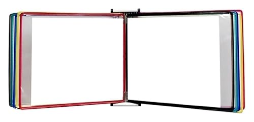 Wandmontiertes Poster-Flipbook-Display, Datei-A4-Display-Wandordner -, A4 [8,26 Zoll × 11,69 Zoll] 20 Taschen(Color) von MEMEM