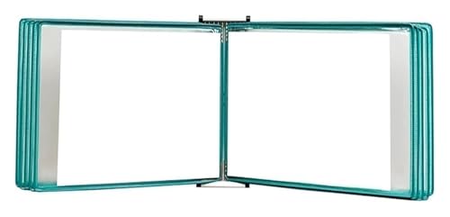 Wandmontiertes Poster-Flipbook-Display, Datei-A4-Display-Wandordner -, A4 [8,26 Zoll × 11,69 Zoll] 20 Taschen(Green) von MEMEM
