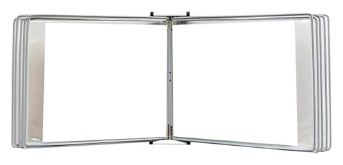 Wandmontiertes Poster-Flipbook-Display, Datei-A4-Display-Wandordner -, A4 [8,26 Zoll × 11,69 Zoll] 20 Taschen(Gris) von MEMEM